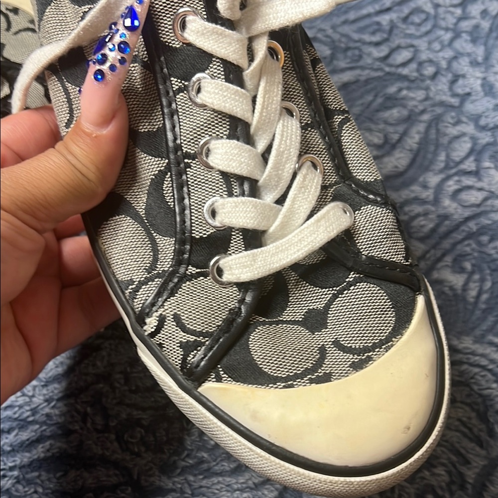 Coach Black and White Sneakers - Picture 9 of 9